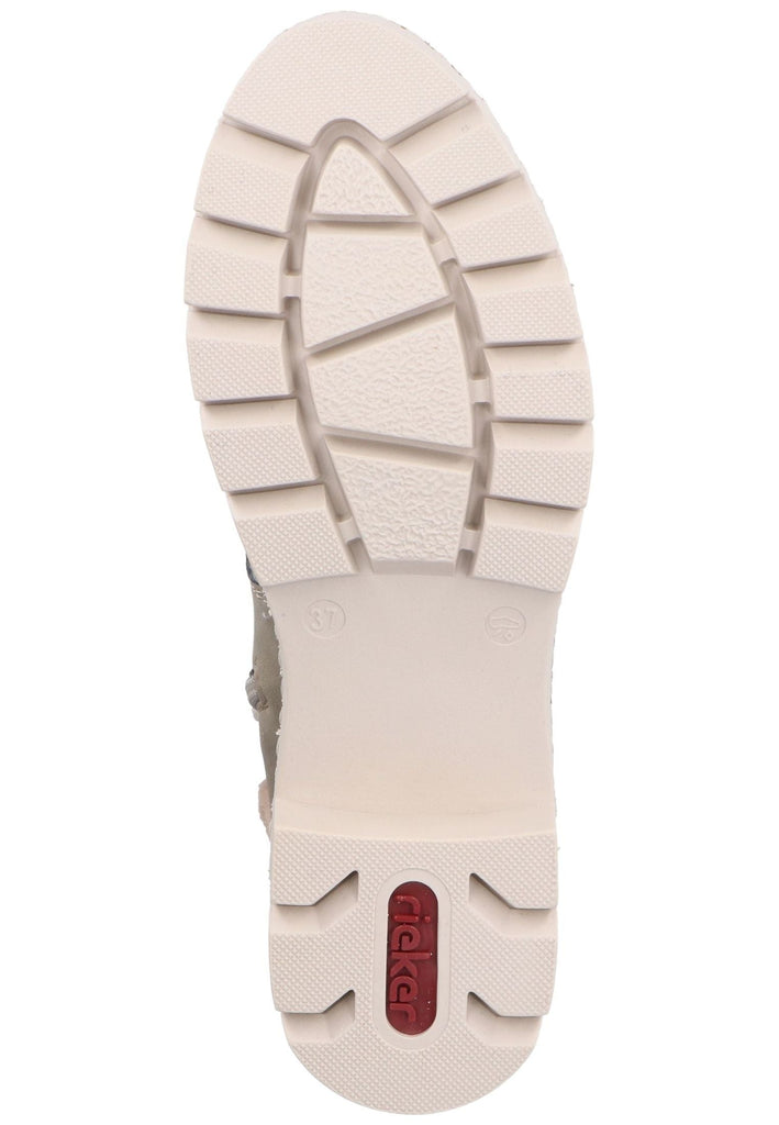 Rieker Stiefelette Lederimitat Grün/Braun