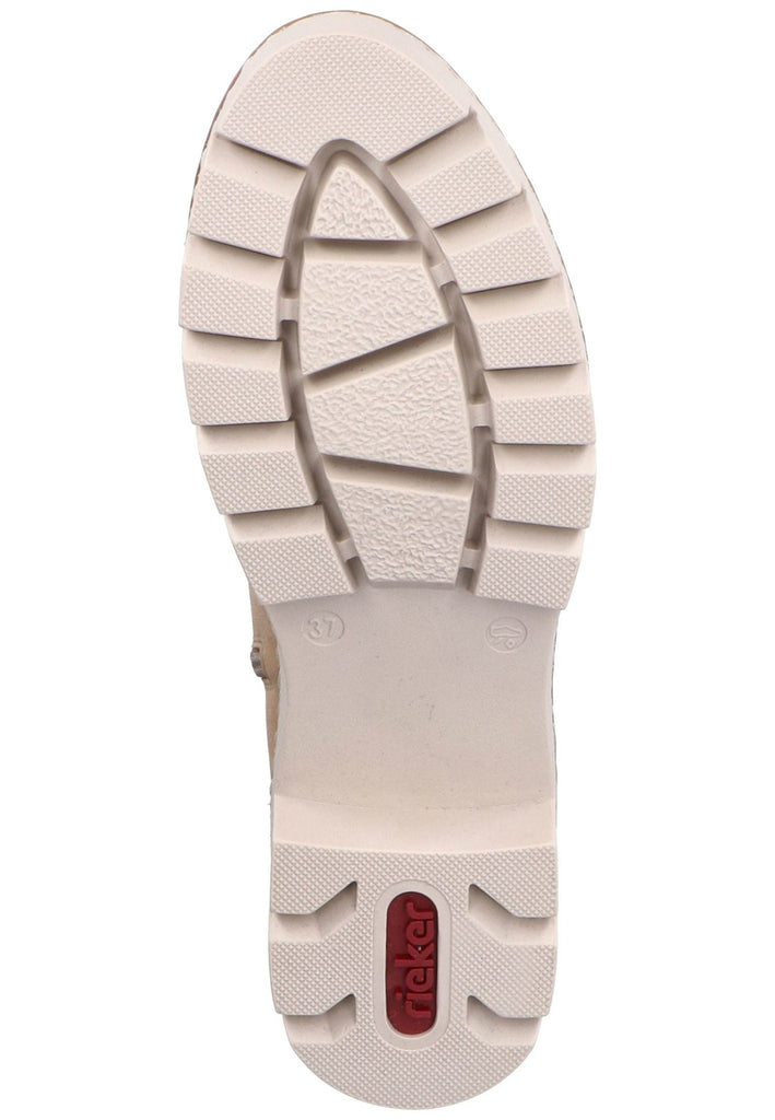 Rieker Stiefelette Lederimitat Hellbraun