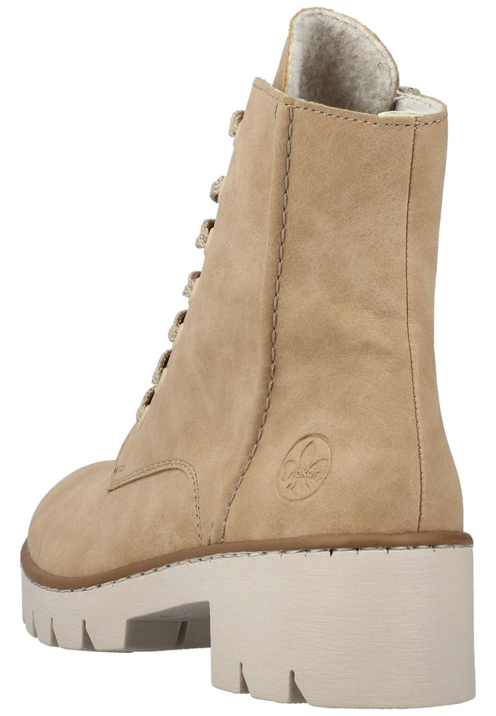 Rieker Stiefelette Lederimitat Hellbraun