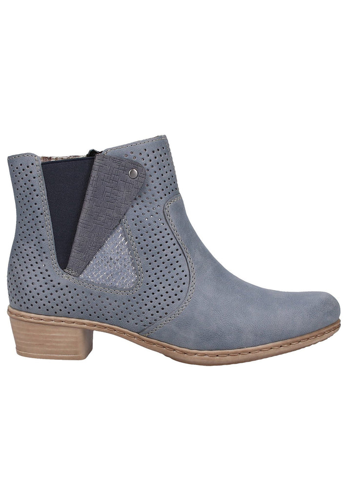 Rieker Stiefelette Lederimitat Jeans
