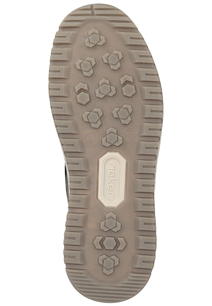 Rieker Stiefelette Lederimitat Kaffee Warmfutter