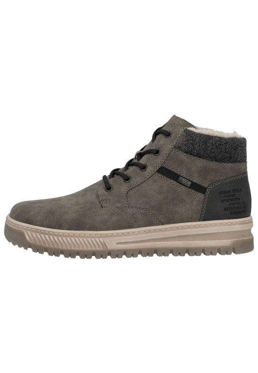 Rieker Stiefelette Lederimitat Kaffee Warmfutter