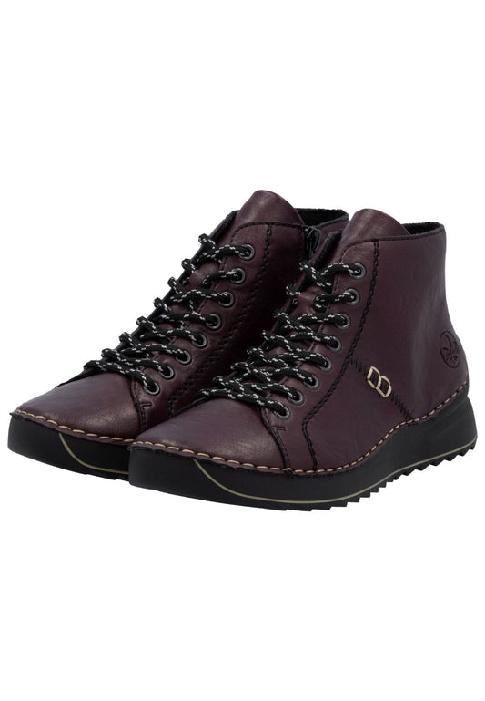 Rieker Stiefelette Lederimitat Lila