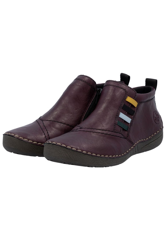Rieker Stiefelette Lederimitat Lila