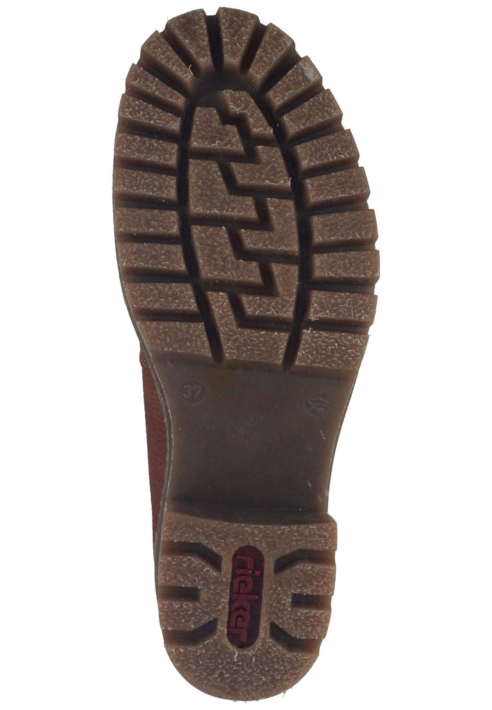 Rieker Stiefelette Lederimitat Mittelbraun
