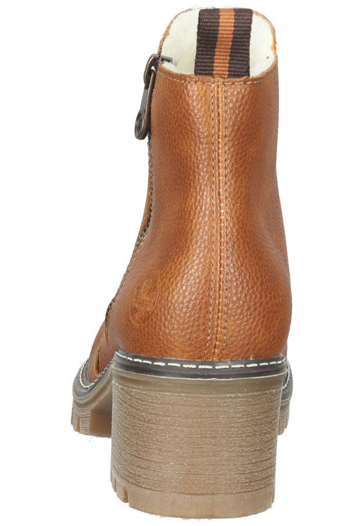 Rieker Stiefelette Lederimitat Mittelbraun