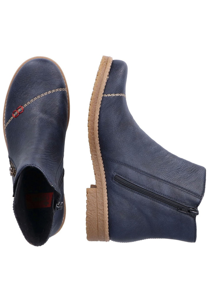 Rieker Stiefelette Lederimitat Ozean