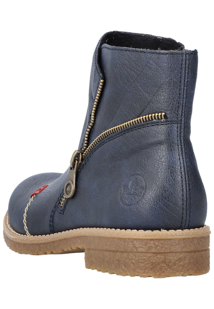 Rieker Stiefelette Lederimitat Ozean