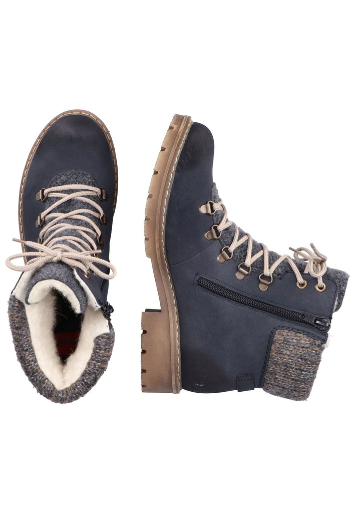 Rieker Stiefelette Lederimitat Pazifik