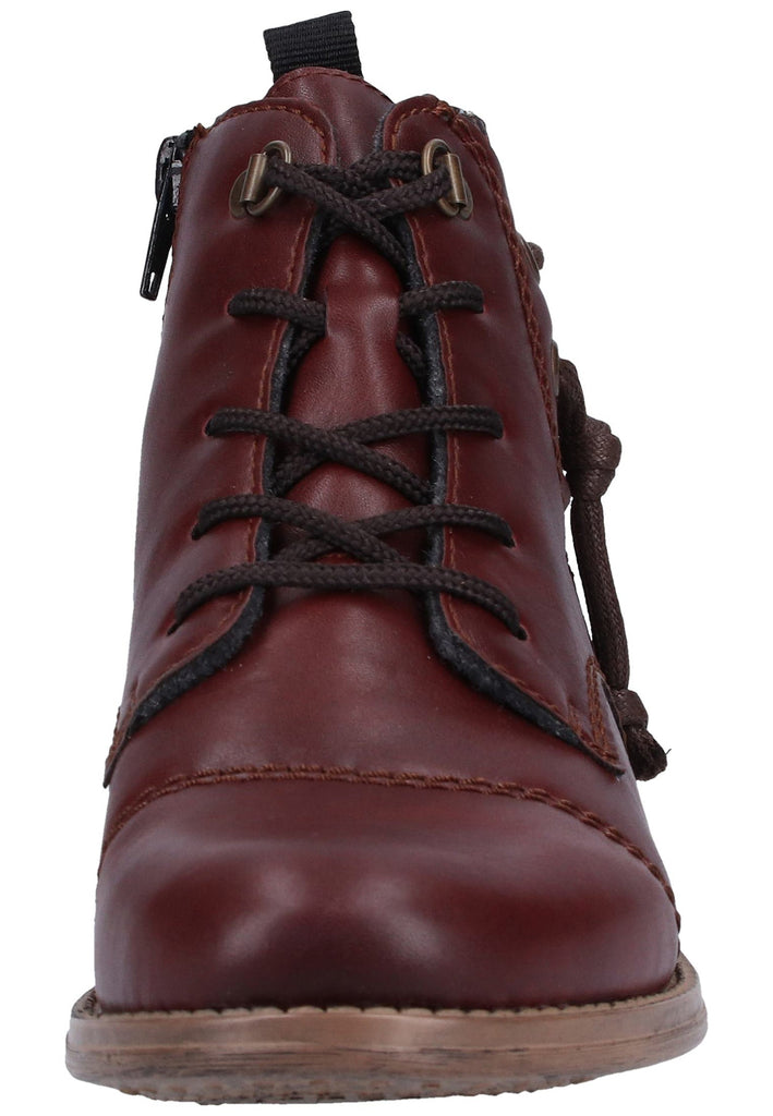 Rieker Stiefelette Lederimitat Rot