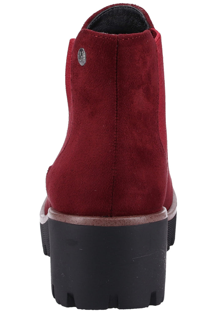 Rieker Stiefelette Lederimitat Rot