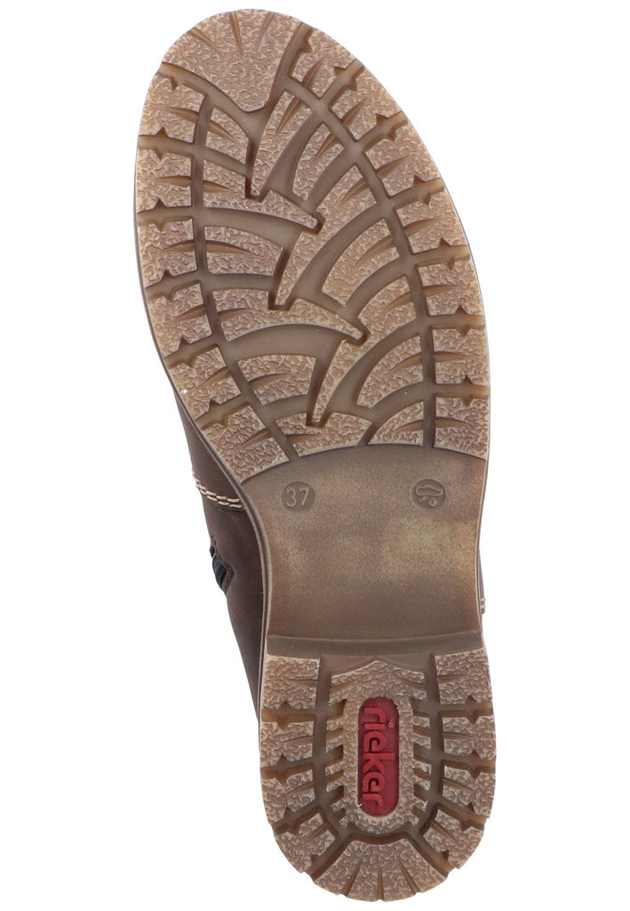 Rieker Stiefelette Lederimitat Schoko