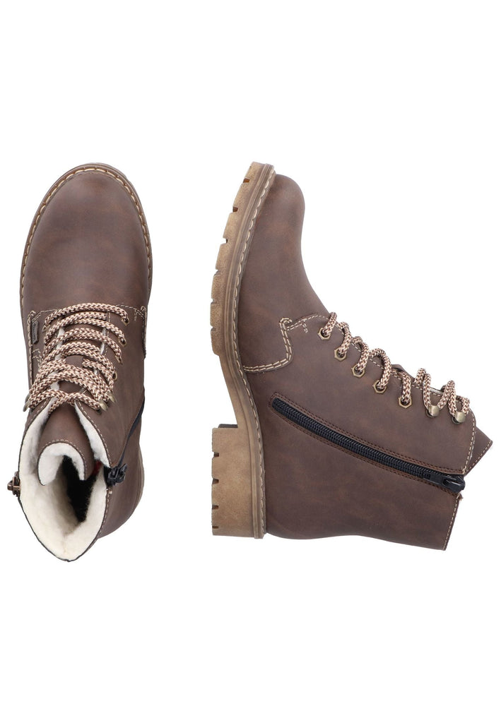 Rieker Stiefelette Lederimitat Schoko