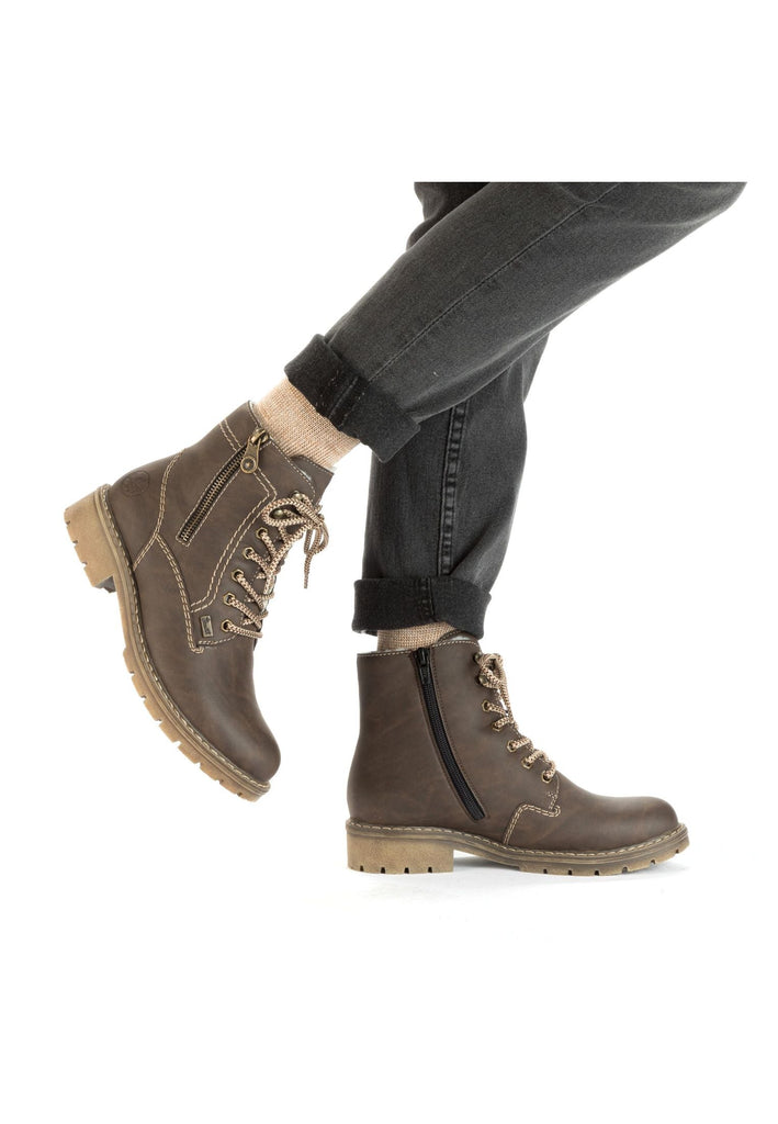 Rieker Stiefelette Lederimitat Schoko