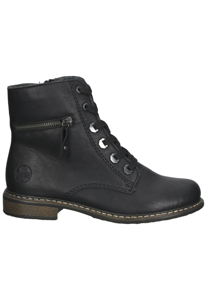 Rieker Stiefelette Lederimitat Schwarz