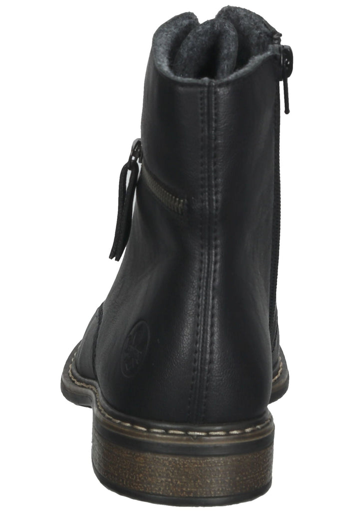 Rieker Stiefelette Lederimitat Schwarz