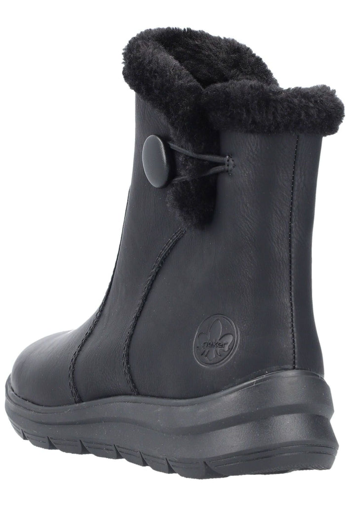 Rieker Stiefelette Lederimitat Schwarz