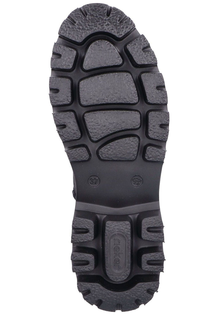 Rieker Stiefelette Lederimitat Schwarz