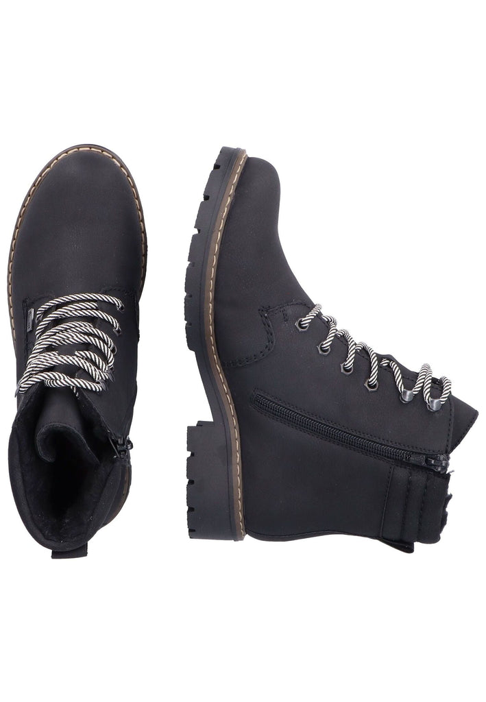 Rieker Stiefelette Lederimitat Schwarz