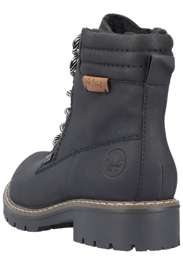 Rieker Stiefelette Lederimitat Schwarz