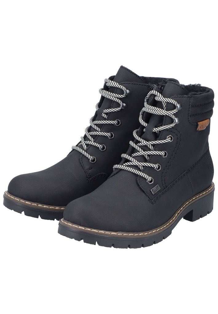 Rieker Stiefelette Lederimitat Schwarz