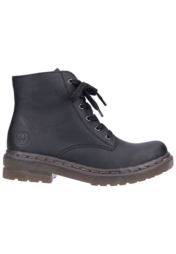 Rieker Stiefelette Lederimitat Schwarz