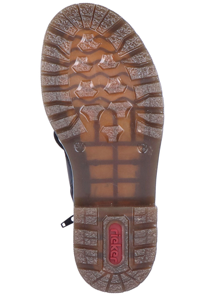 Rieker Stiefelette Lederimitat Schwarz