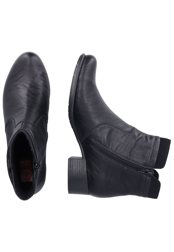 Rieker Stiefelette Lederimitat Schwarz