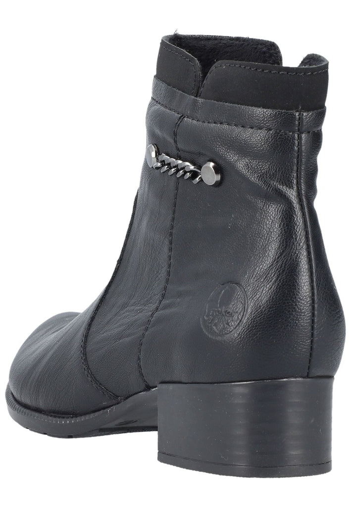 Rieker Stiefelette Lederimitat Schwarz
