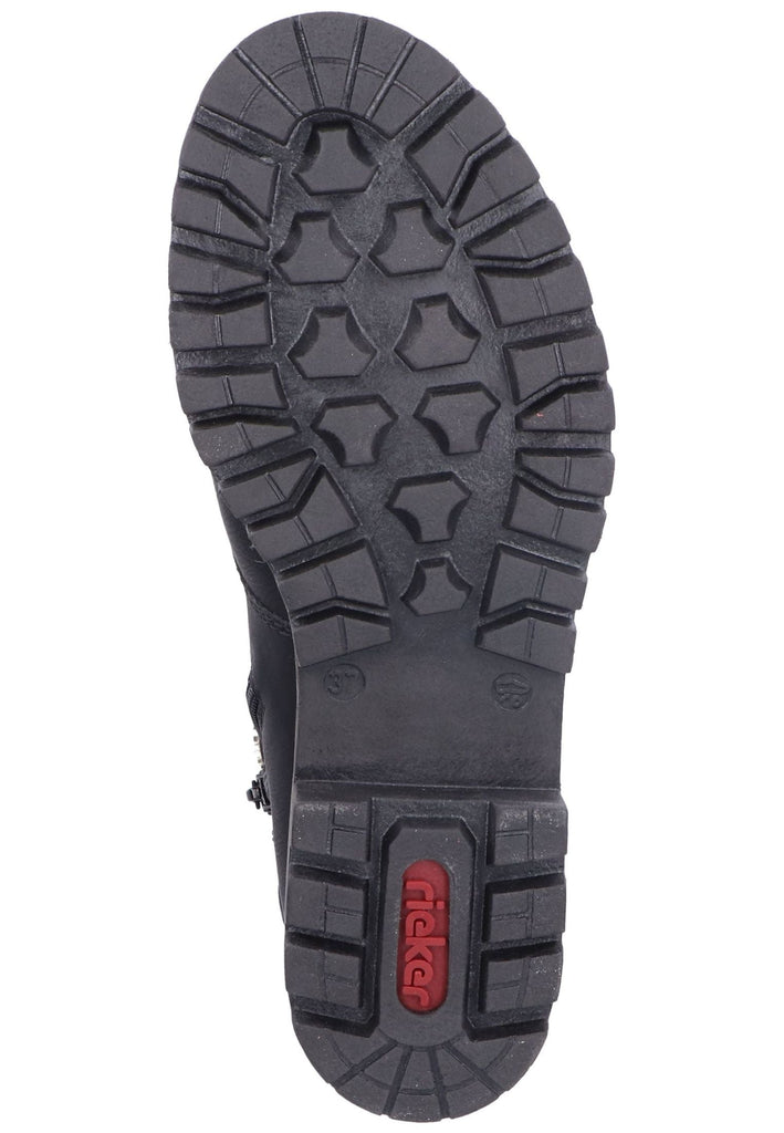 Rieker Stiefelette Lederimitat Schwarz