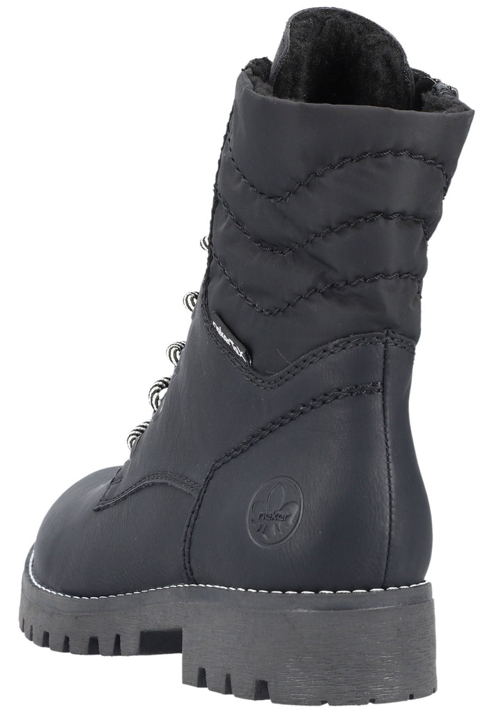 Rieker Stiefelette Lederimitat Schwarz
