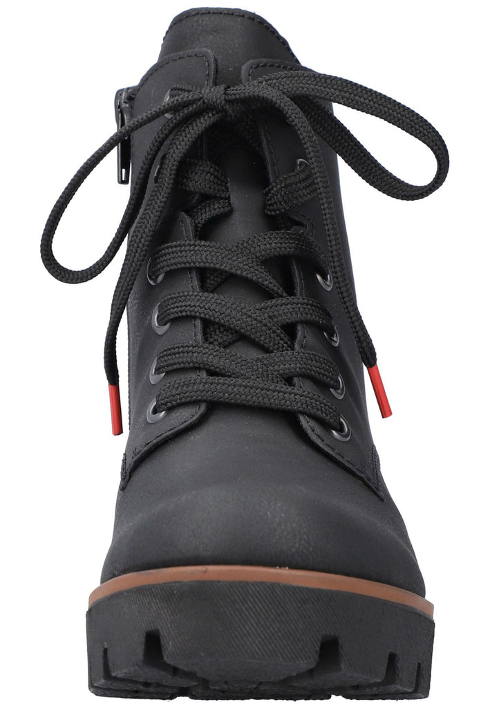 Rieker Stiefelette Lederimitat Schwarz