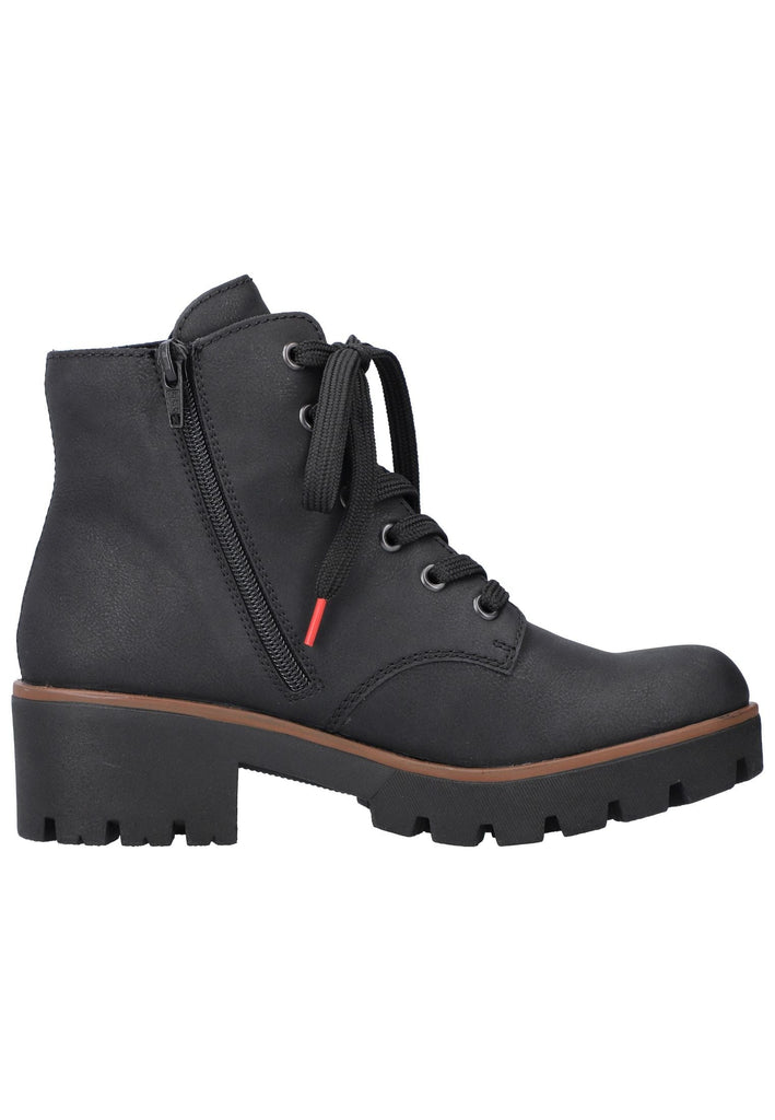Rieker Stiefelette Lederimitat Schwarz