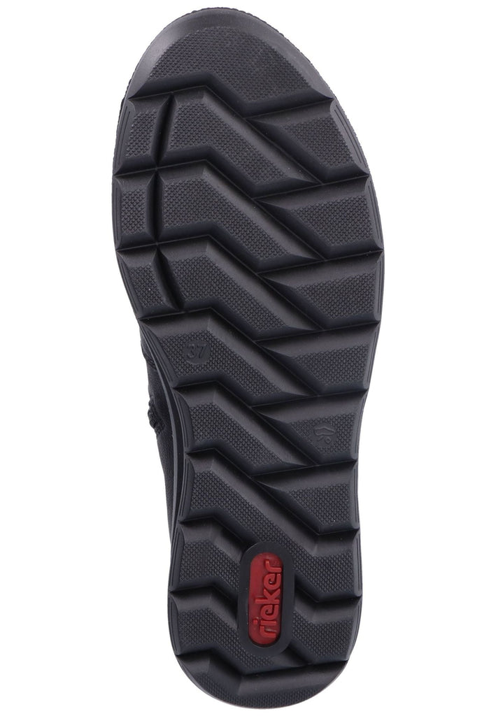 Rieker Stiefelette Lederimitat Schwarz