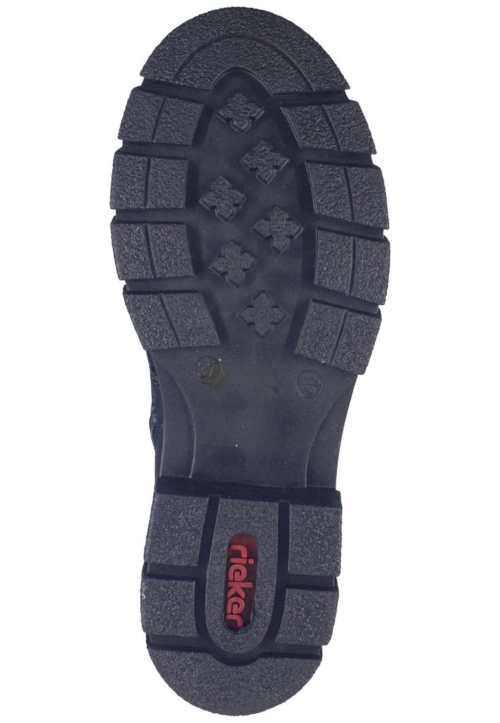 Rieker Stiefelette Lederimitat Schwarz