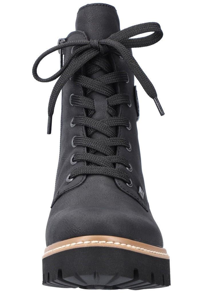 Rieker Stiefelette Lederimitat Schwarz