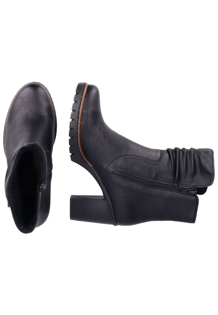 Rieker Stiefelette Lederimitat Schwarz
