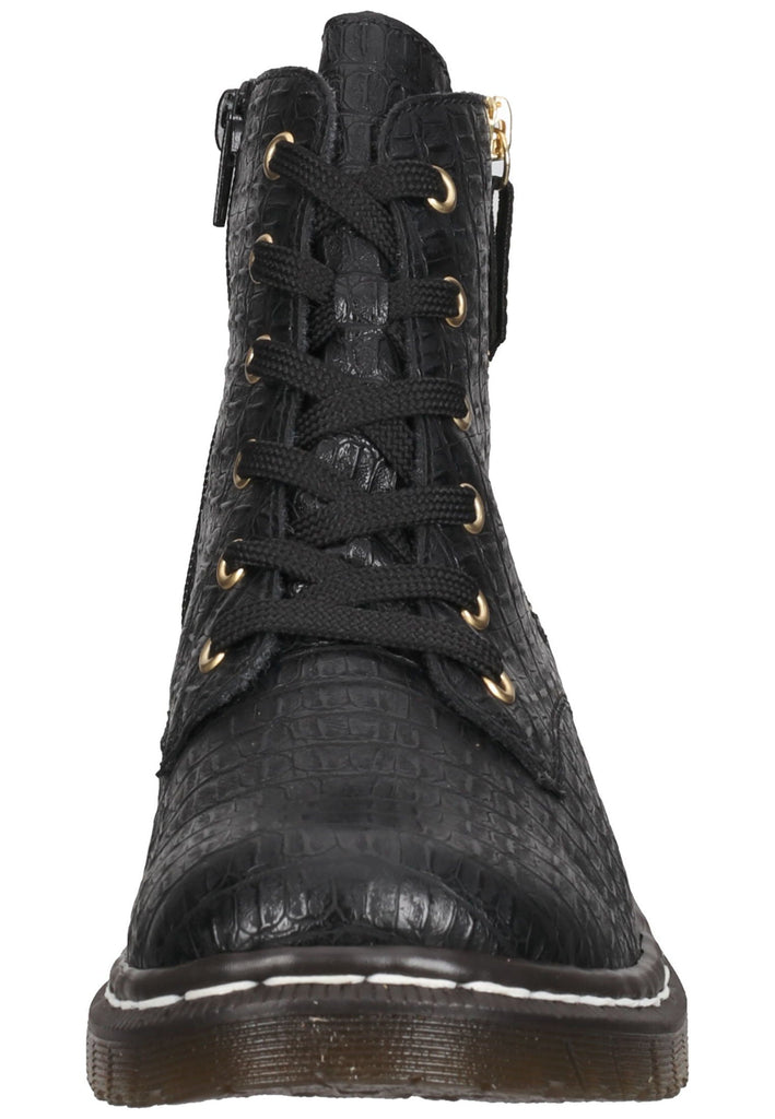 Rieker Stiefelette Lederimitat Schwarz