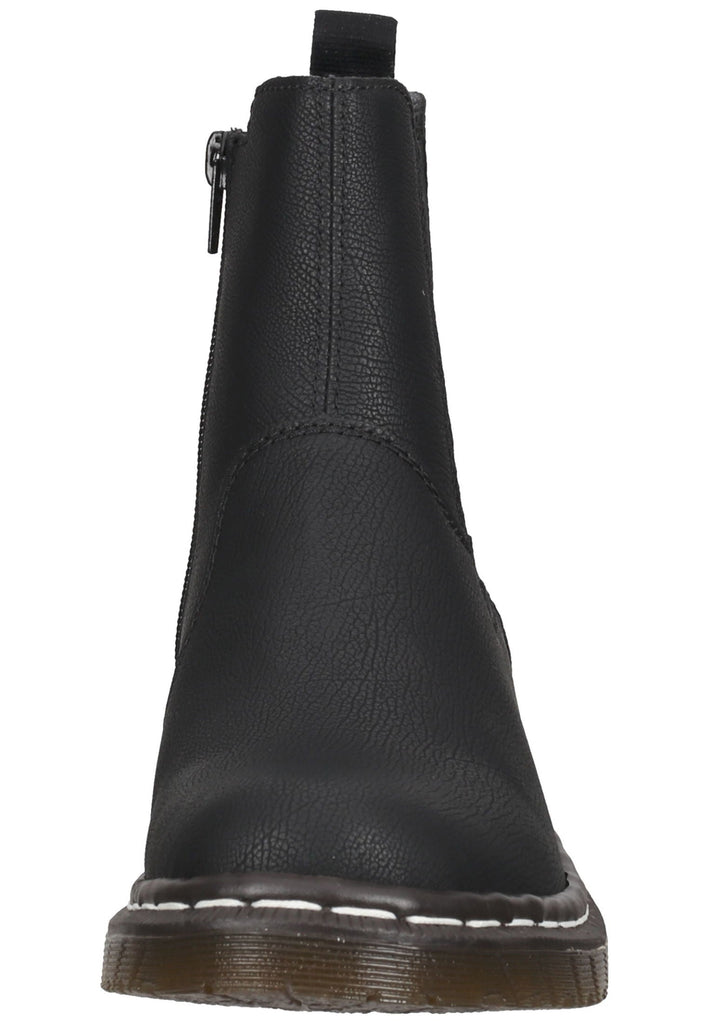 Rieker Stiefelette Lederimitat Schwarz