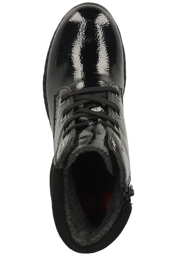 Rieker Stiefelette Lederimitat Schwarz