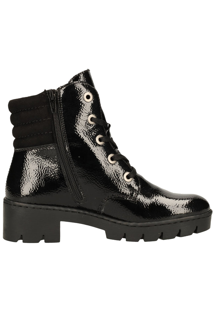 Rieker Stiefelette Lederimitat Schwarz