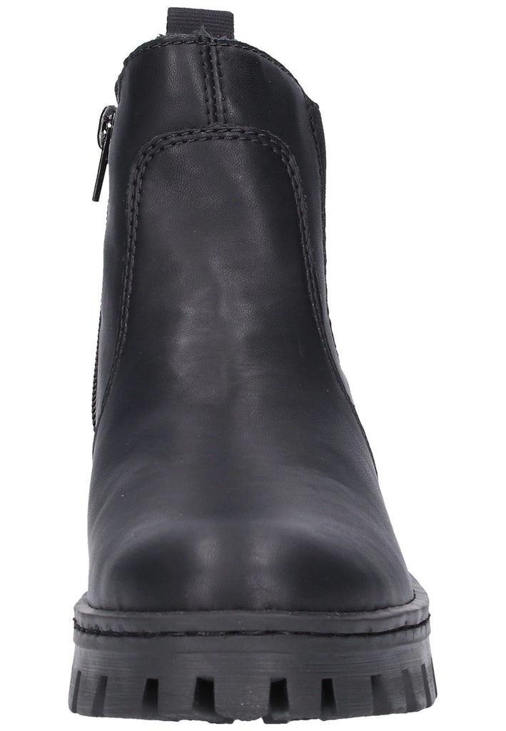 Rieker Stiefelette Lederimitat Schwarz