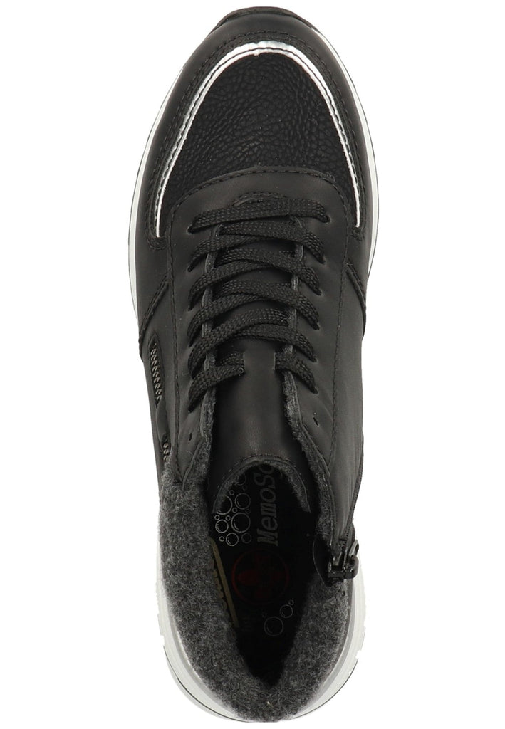 Rieker Stiefelette Lederimitat Schwarz/Anthrazit