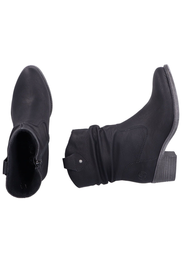 Rieker Stiefelette Lederimitat Schwarz Warmfutter