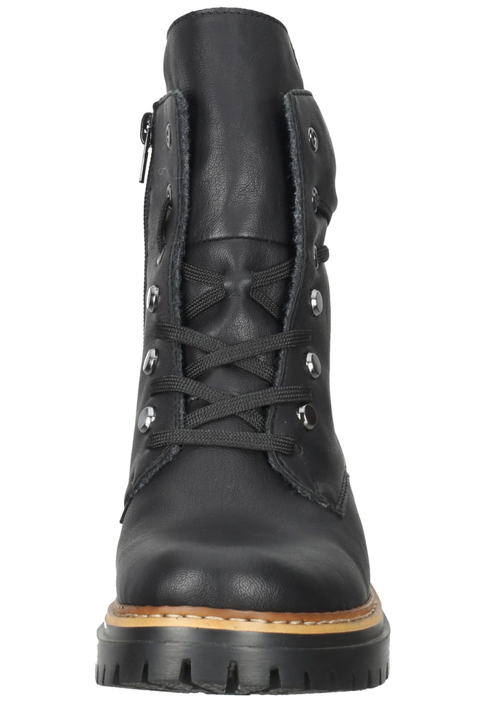 Rieker Stiefelette Lederimitat Schwarz Warmfutter