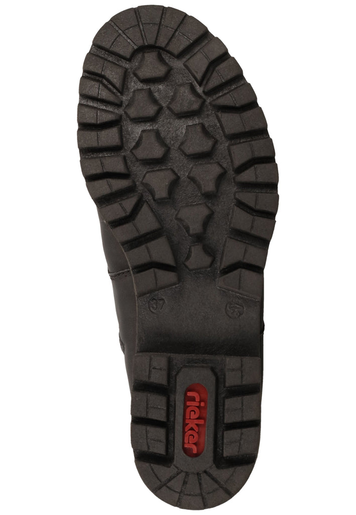 Rieker Stiefelette Lederimitat Schwarz Warmfutter