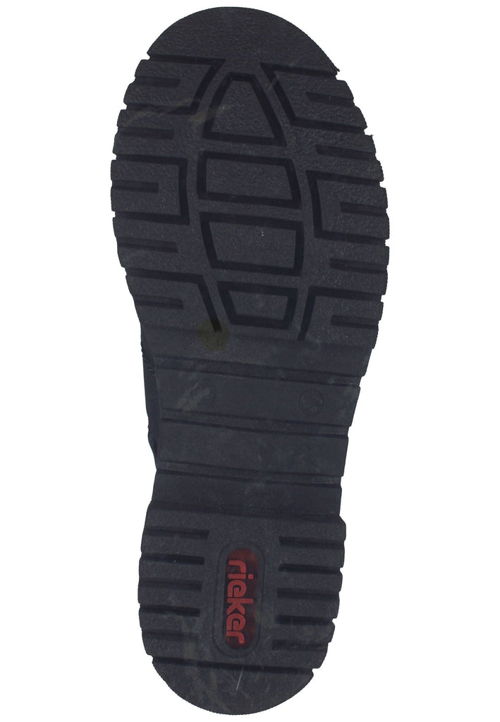 Rieker Stiefelette Lederimitat Schwarz Warmfutter