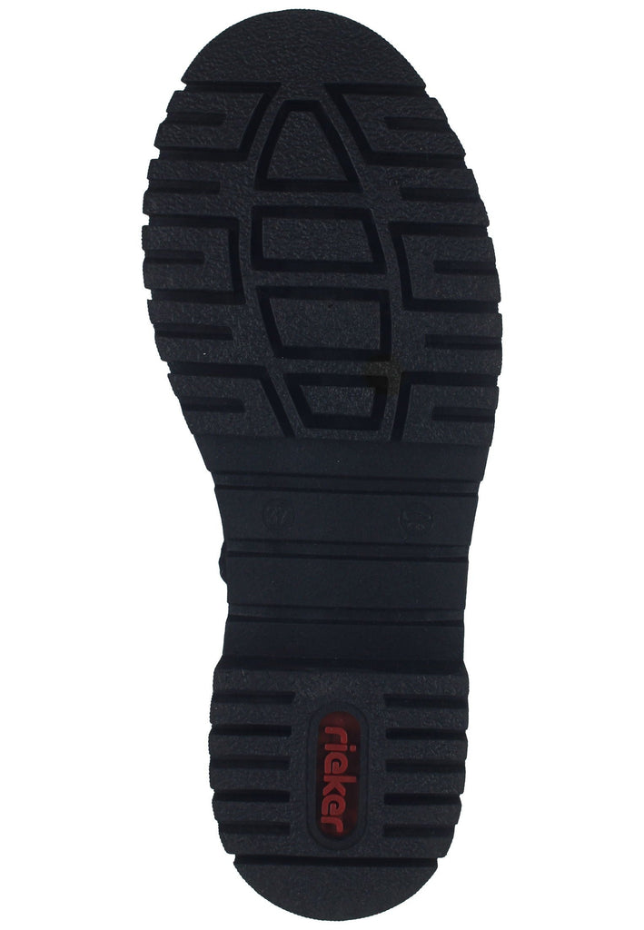 Rieker Stiefelette Lederimitat Schwarz Warmfutter