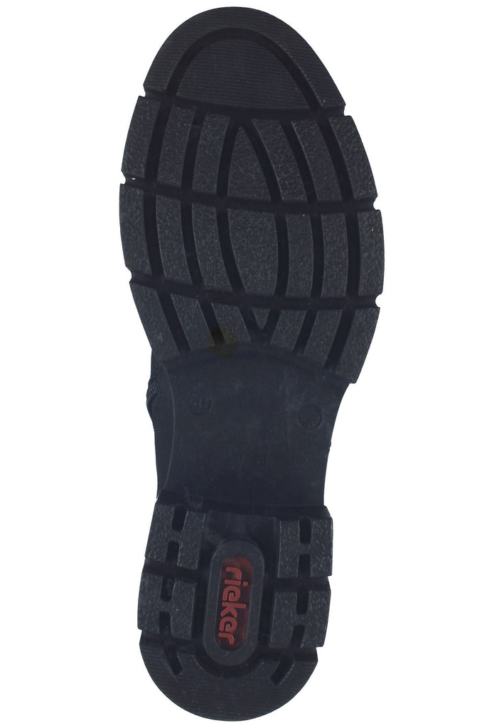 Rieker Stiefelette Lederimitat Schwarz Warmfutter