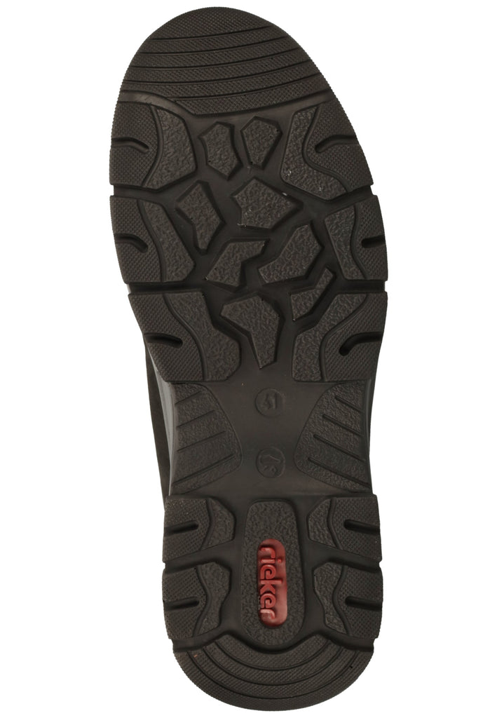 Rieker Stiefelette Lederimitat Schwarz Warmfutter